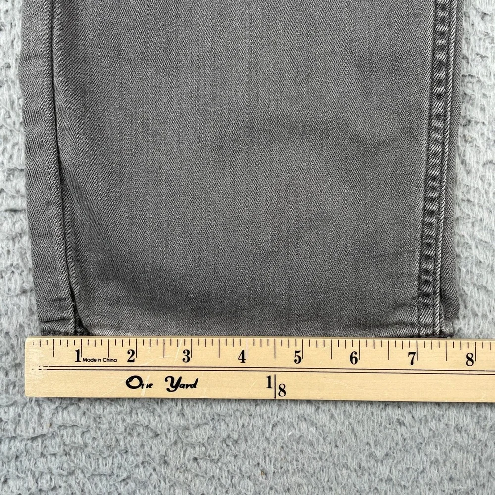 Mugsy Jeans Men 38x32 Gray Beans Slim Stretch Denim Pants Casual Comfort
